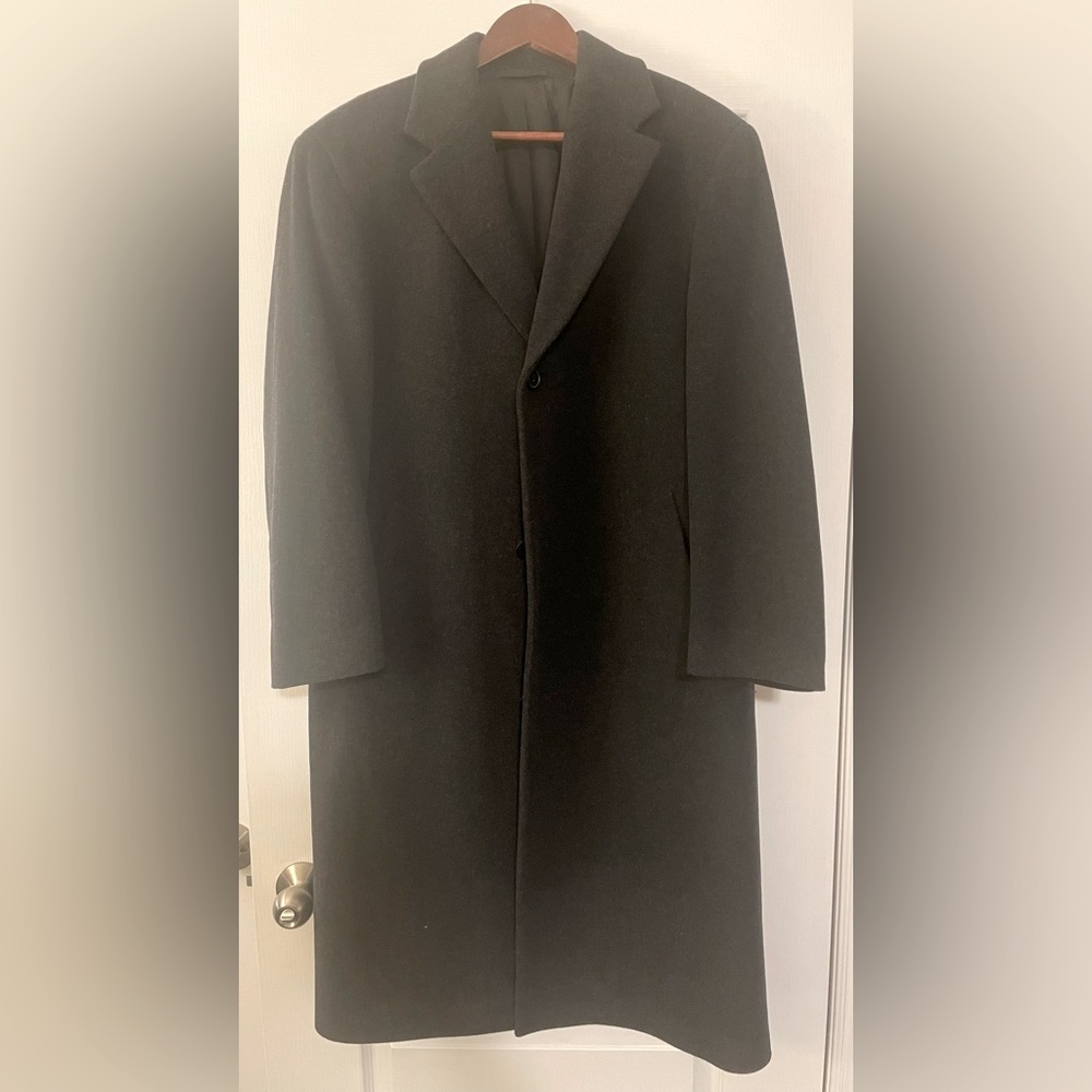 Boss (Hugo Boss) Single-Breasted Long Coat - Wool, very warm